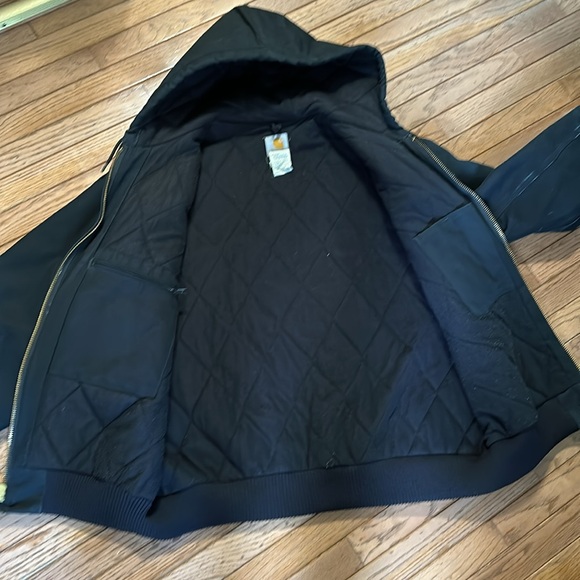 Carhartt Black Duck Active Quilted Flannel Lined Jacket - Picture 4 of 7